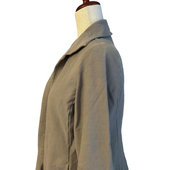 Eileen Fisher Jacket Size Small Women's Gray Collared Open Front Knit Cardigan - Picture 8 of 10